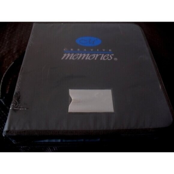 Creative Memories Accessory Binder 7 Protectors Good Zipper with borders/diecuts - Picture 1 of 16